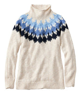 Women's Cotton Ragg Sweater, Funnelneck Pullover Fair Isle | L.L.Bean