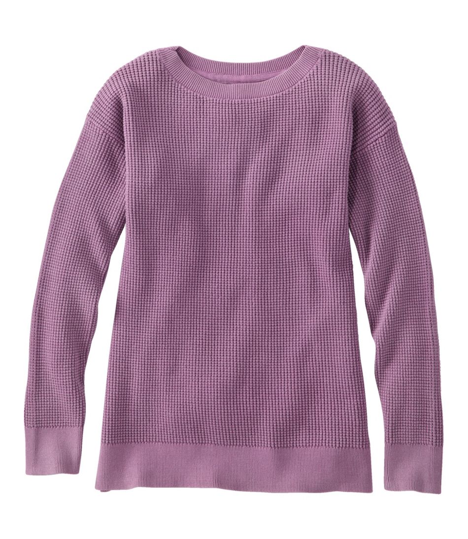 Women's Sunwashed Waffle Sweater, Pullover | L.L.Bean