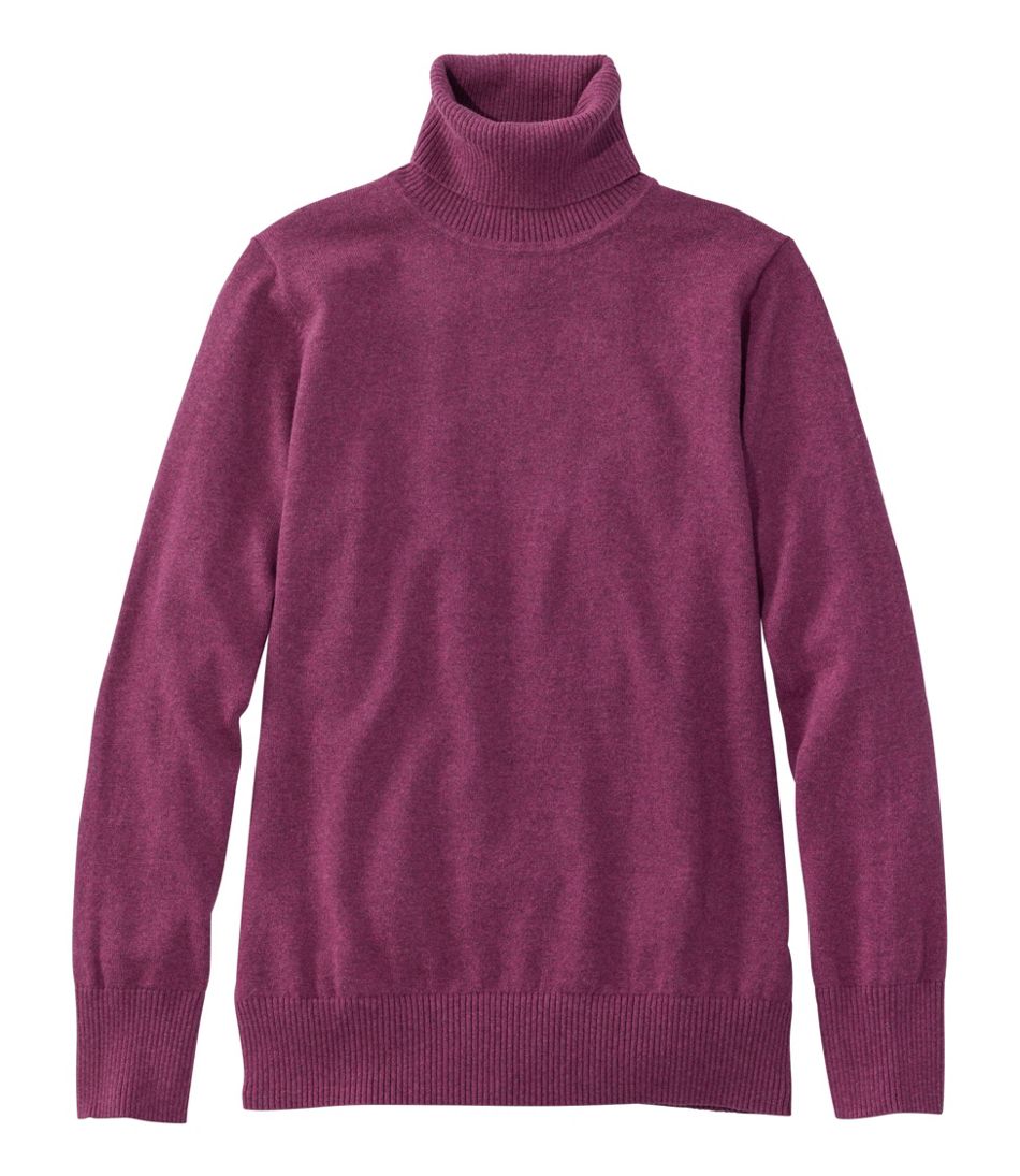 Women's Cotton/Cashmere Sweater, Turtleneck | L.L.Bean