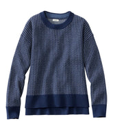Women's Wicked Soft Cotton/Cashmere Crewneck Sweater, Pattern | L.L.Bean