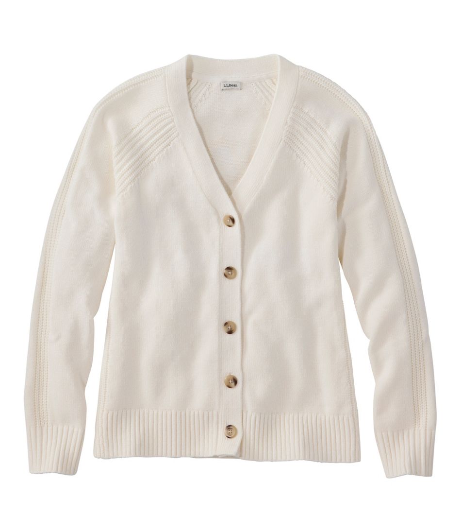 Women's Mariner Shaker Sweater, V-Neck Cardigan | L.L.Bean