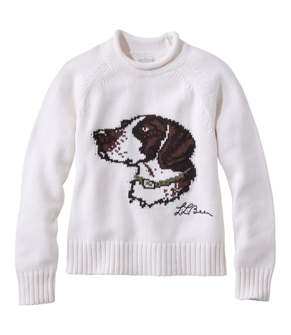 Women's Signature Original Cotton Sweater, Rollneck Novelty | L.L.Bean