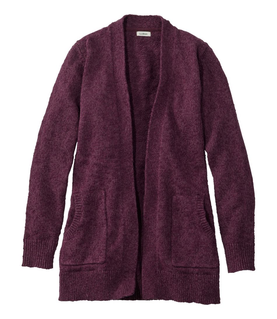Women's Cotton Ragg Sweater, Open Cardigan | L.L.Bean