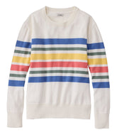 Women's Cotton/Cashmere Sweater, Crewneck Stripe | L.L.Bean