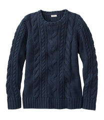 Women's Double L® Cable Sweater, Crewneck | L.L.Bean