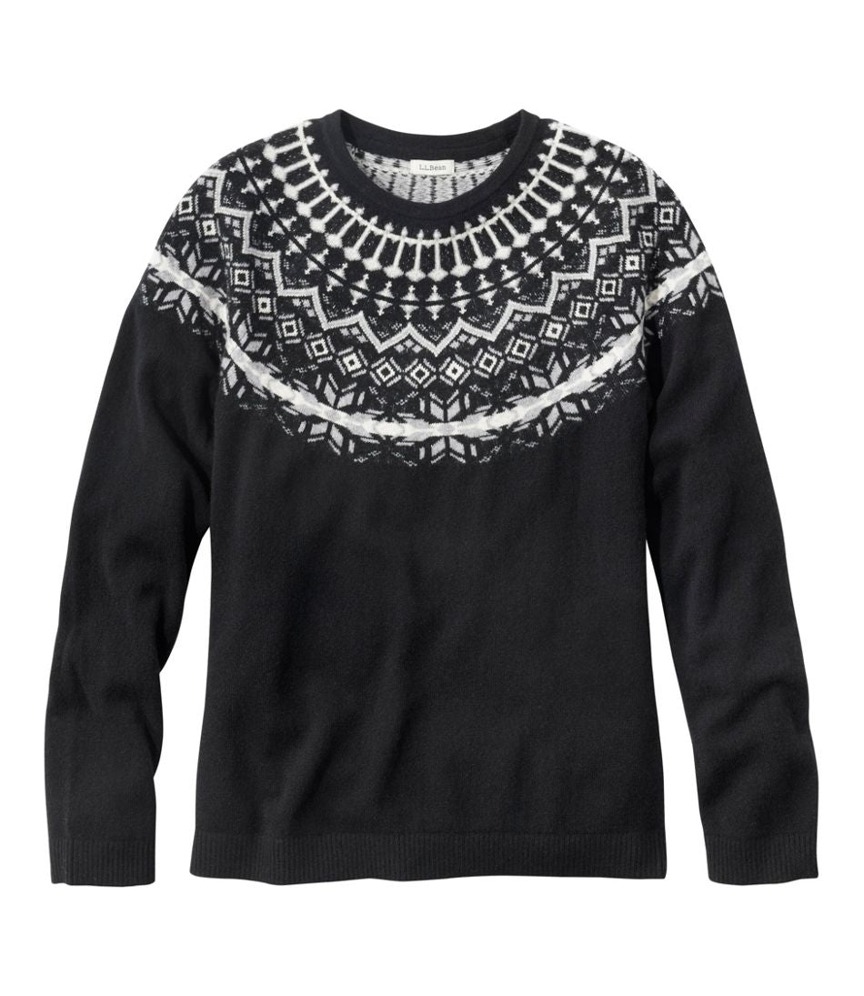 Women's Classic Cashmere Sweater, Crewneck Fair Isle | L.L.Bean