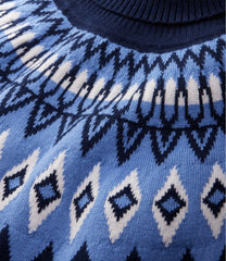 Women's Cotton/Cashmere Sweater, Turtleneck Fair Isle | L.L.Bean