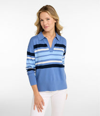 Women's Cotton/Cashmere Sweater, Polo Stripe | L.L.Bean