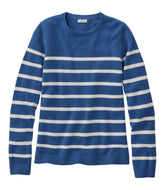 Women's Classic Cashmere Sweater, Crewneck Stripe | L.L.Bean