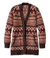 Women's Cotton Ragg Sweater, Open Cardigan Fair Isle | L.L.Bean