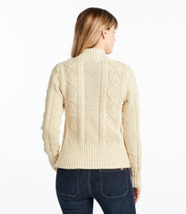 Women's Signature Cotton Fisherman Sweater, Short Cardigan | L.L.Bean