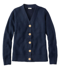 Women's Basketweave Sweater, Button-Front Cardigan | L.L.Bean