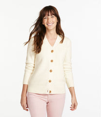 Women's Basketweave Sweater, Button-Front Cardigan | L.L.Bean