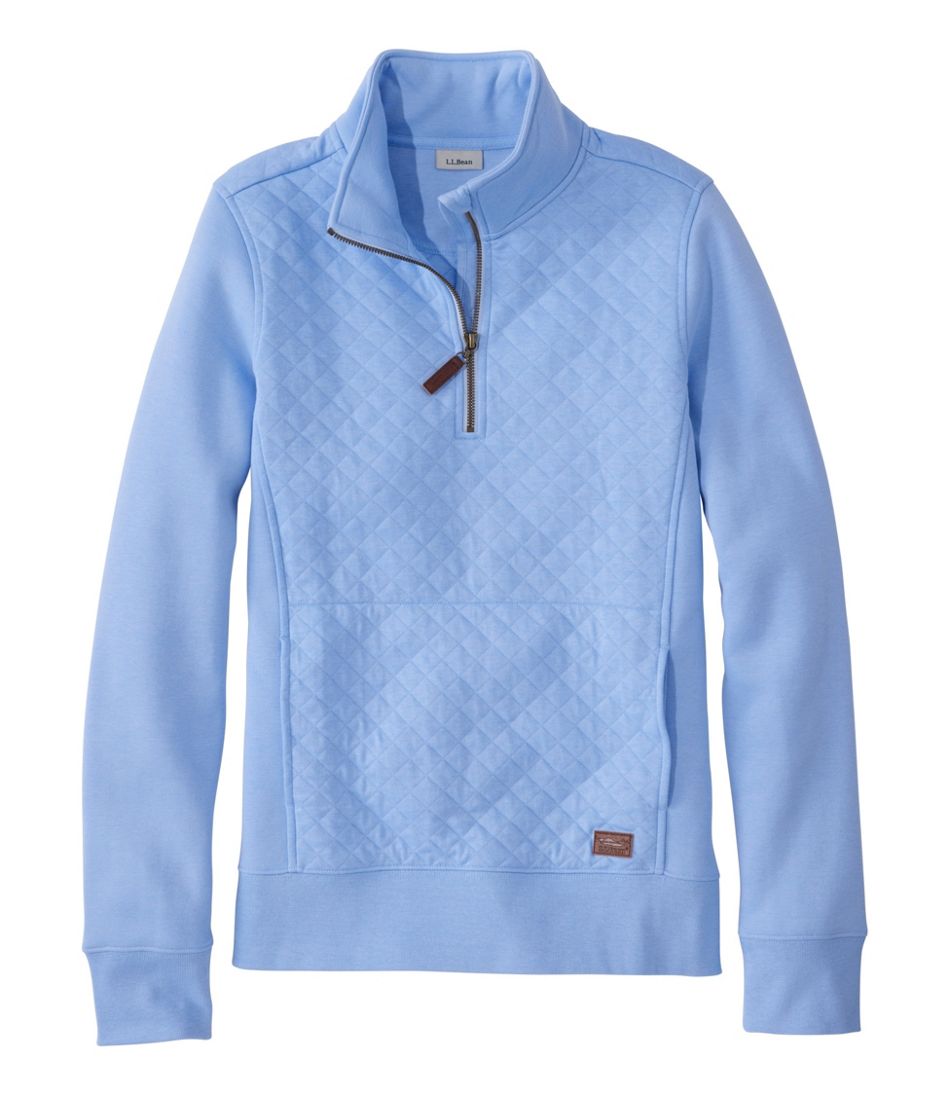 Women's Quilted Quarter-Zip Pullover | L.L.Bean
