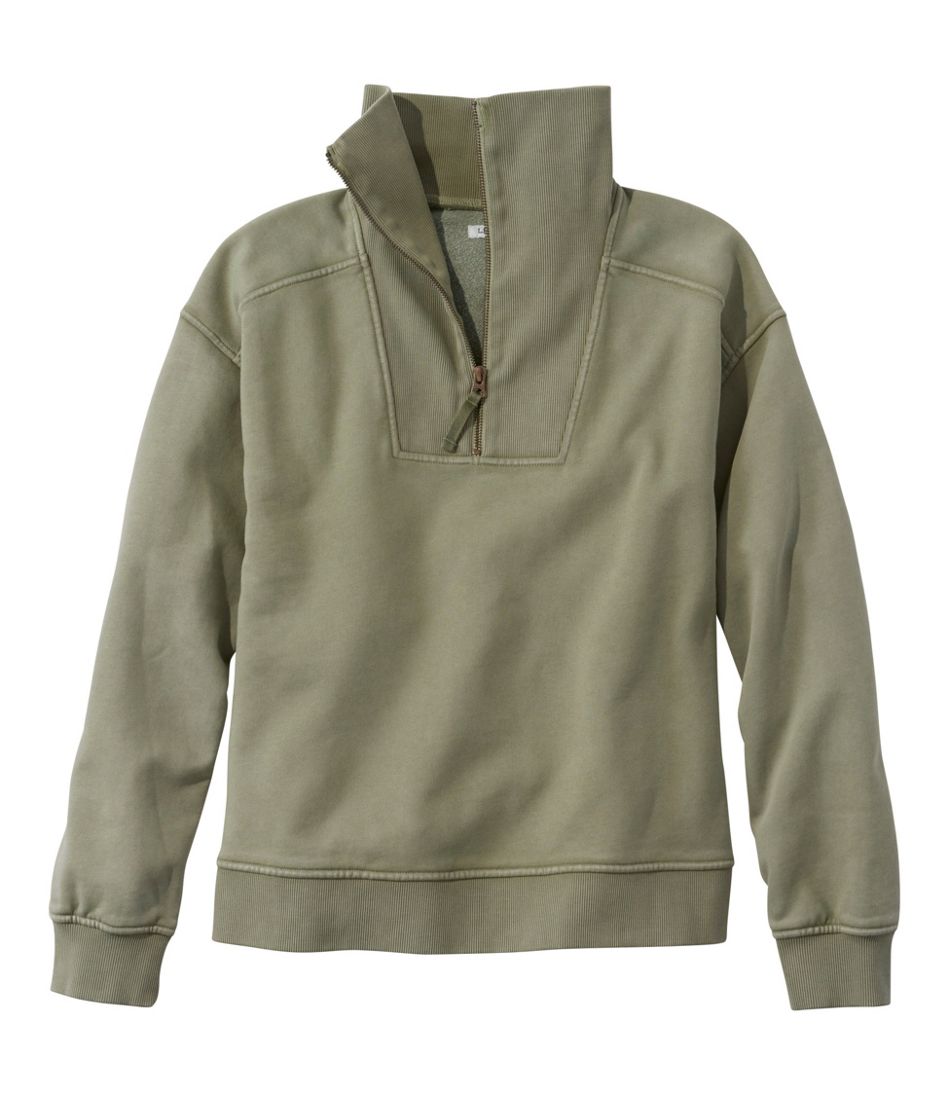 Women's Sunwashed Sweats, Quarter-Zip | L.L.Bean