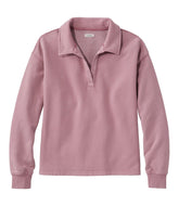 Women's Sunwashed Sweats, Splitneck Polo | L.L.Bean