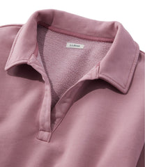 Women's Sunwashed Sweats, Splitneck Polo | L.L.Bean