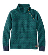 Women's Quilted Sweatshirt, Snapneck Pullover Print | L.L.Bean