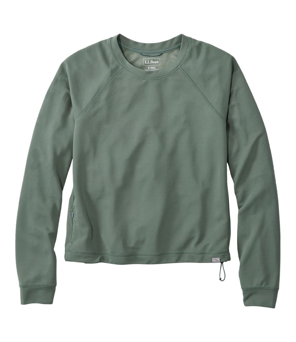 Women's VentureStretch Ottoman-Rib Pullover, Cropped | L.L.Bean