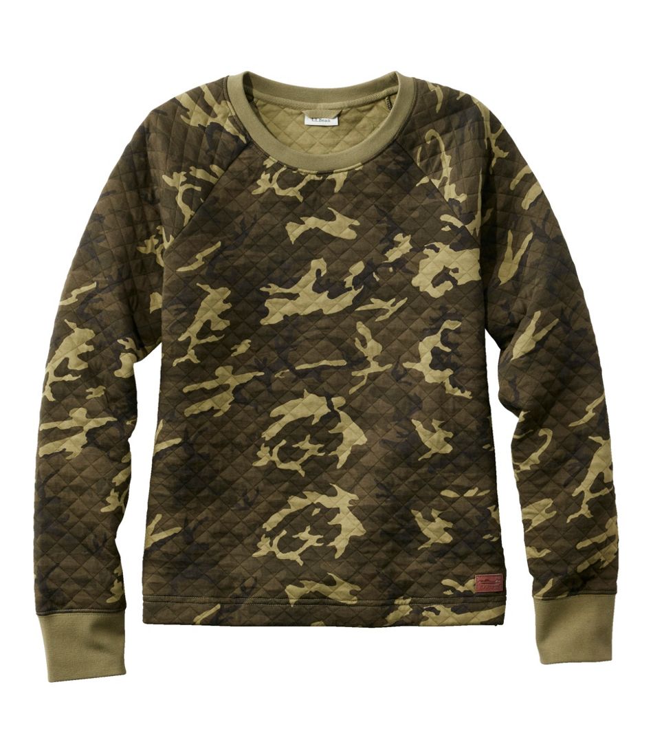 Women's Quilted Sweatshirt, Crewneck Pullover Print | L.L.Bean