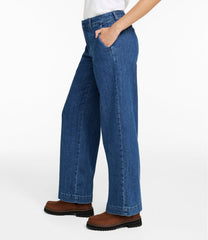 Women's True Shape Jeans, High-Rise Wide-Leg Trouser | L.L.Bean