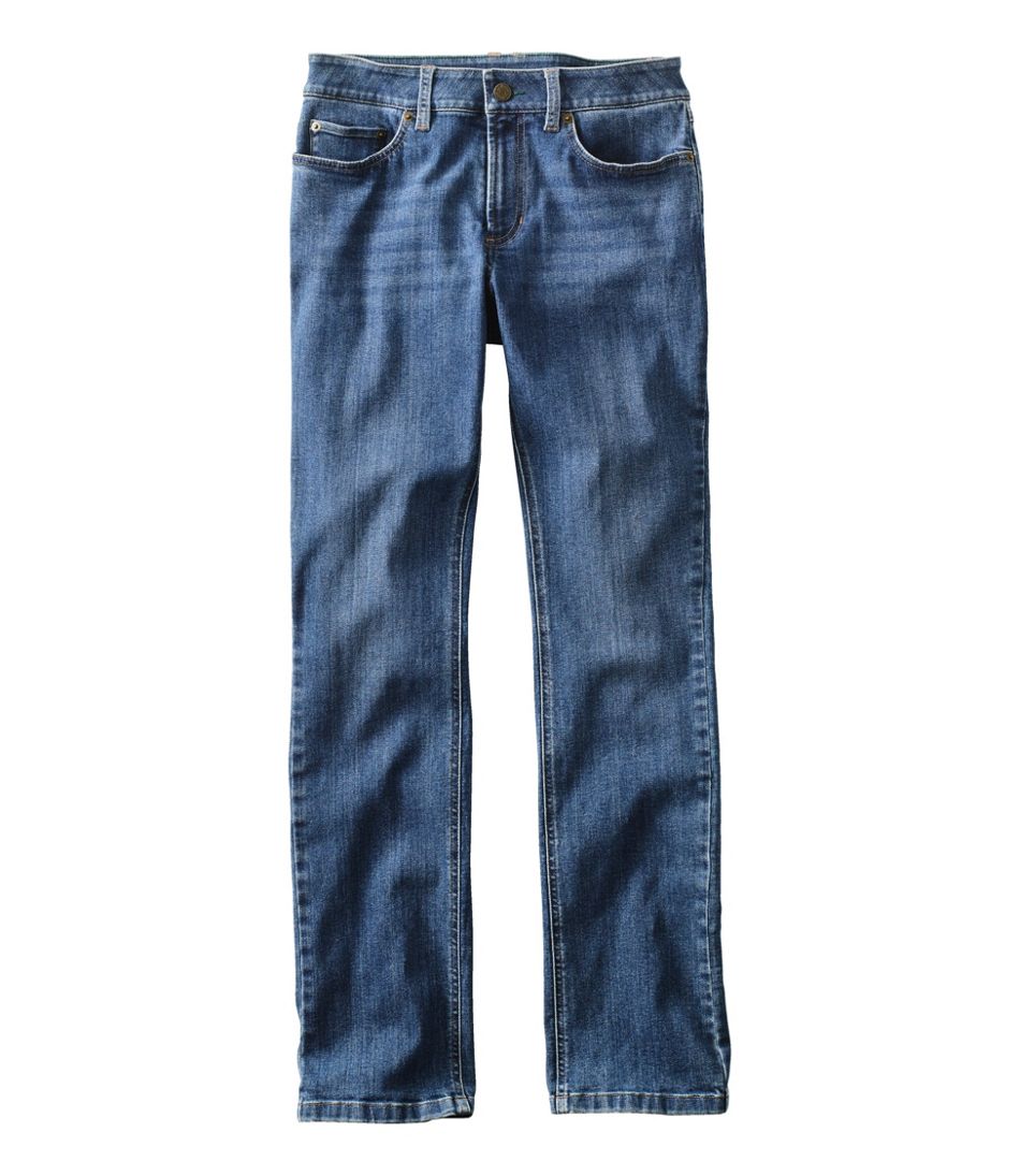 Women's BeanFlex® Jeans, Mid-Rise Straight-Leg | L.L.Bean