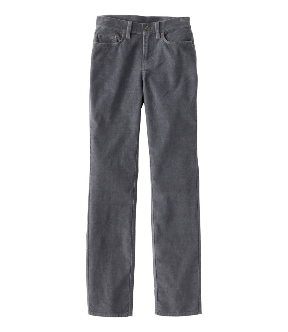 Women's BeanFlex Five-Pocket Corduroy Pants, Mid-Rise Straight-Leg | L.L.Bean