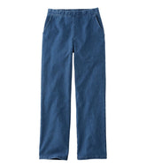 Women's Perfect Fit Pants, Denim Straight-Leg Fleece-Backed | L.L.Bean