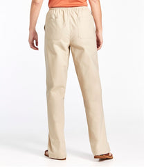 Women's Sunwashed Canvas Pants, High-Rise Straight-Leg | L.L.Bean