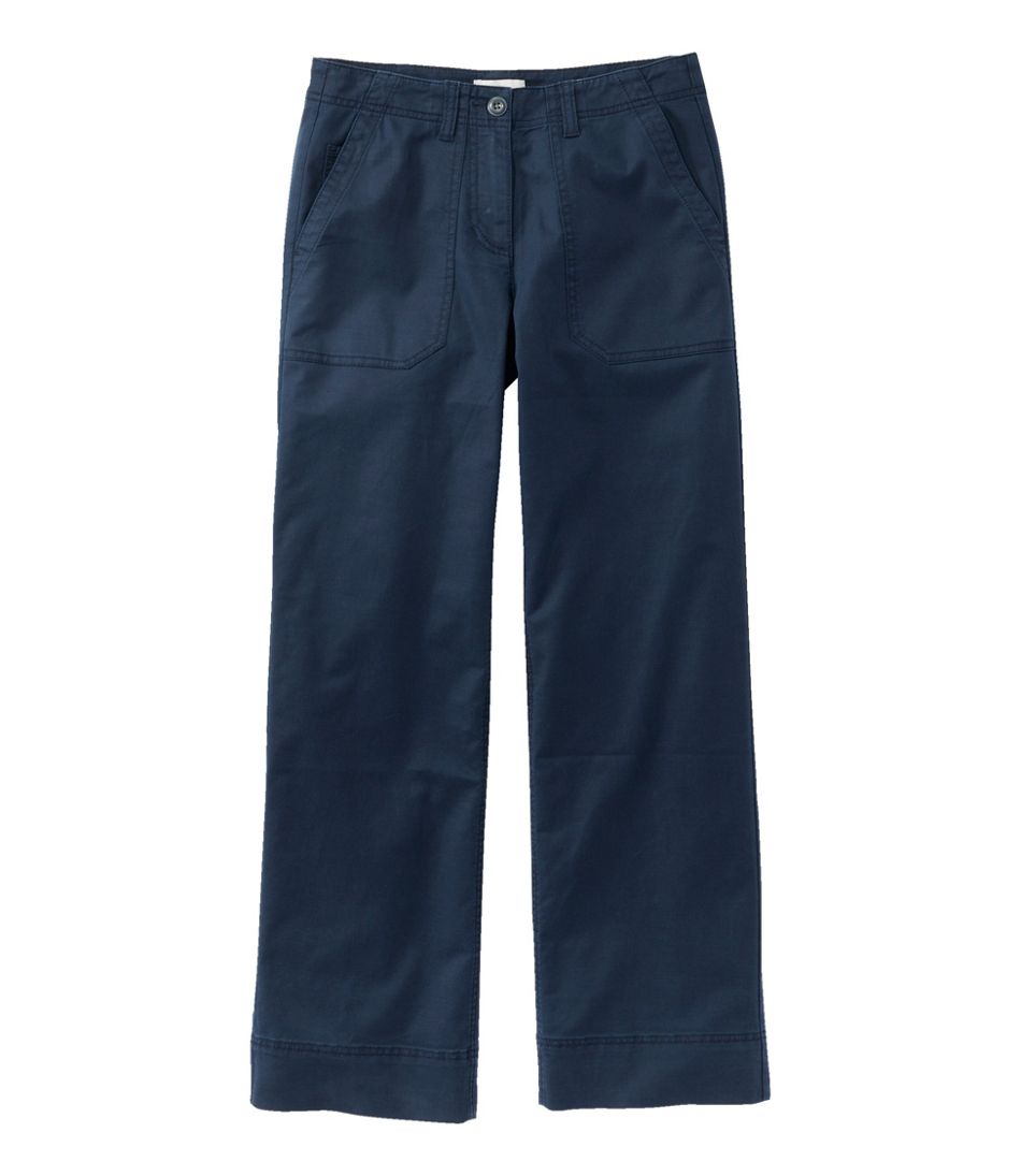 Women's Signature Utility Pants, Mid-Rise Wide-Leg Ankle-Length | L.L.Bean