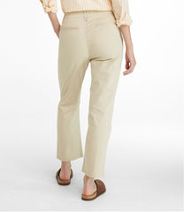 Women's Signature Easy-Cotton Pleated Chinos, Ankle | L.L.Bean