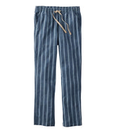 Women's Lakewashed Pull-On Chinos, Mid-Rise Tapered-Leg Chambray Ankle Pants | L.L.Bean