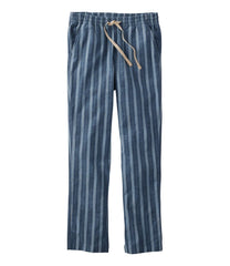 Women's Lakewashed Pull-On Chinos, Mid-Rise Tapered-Leg Chambray Ankle Pants | L.L.Bean