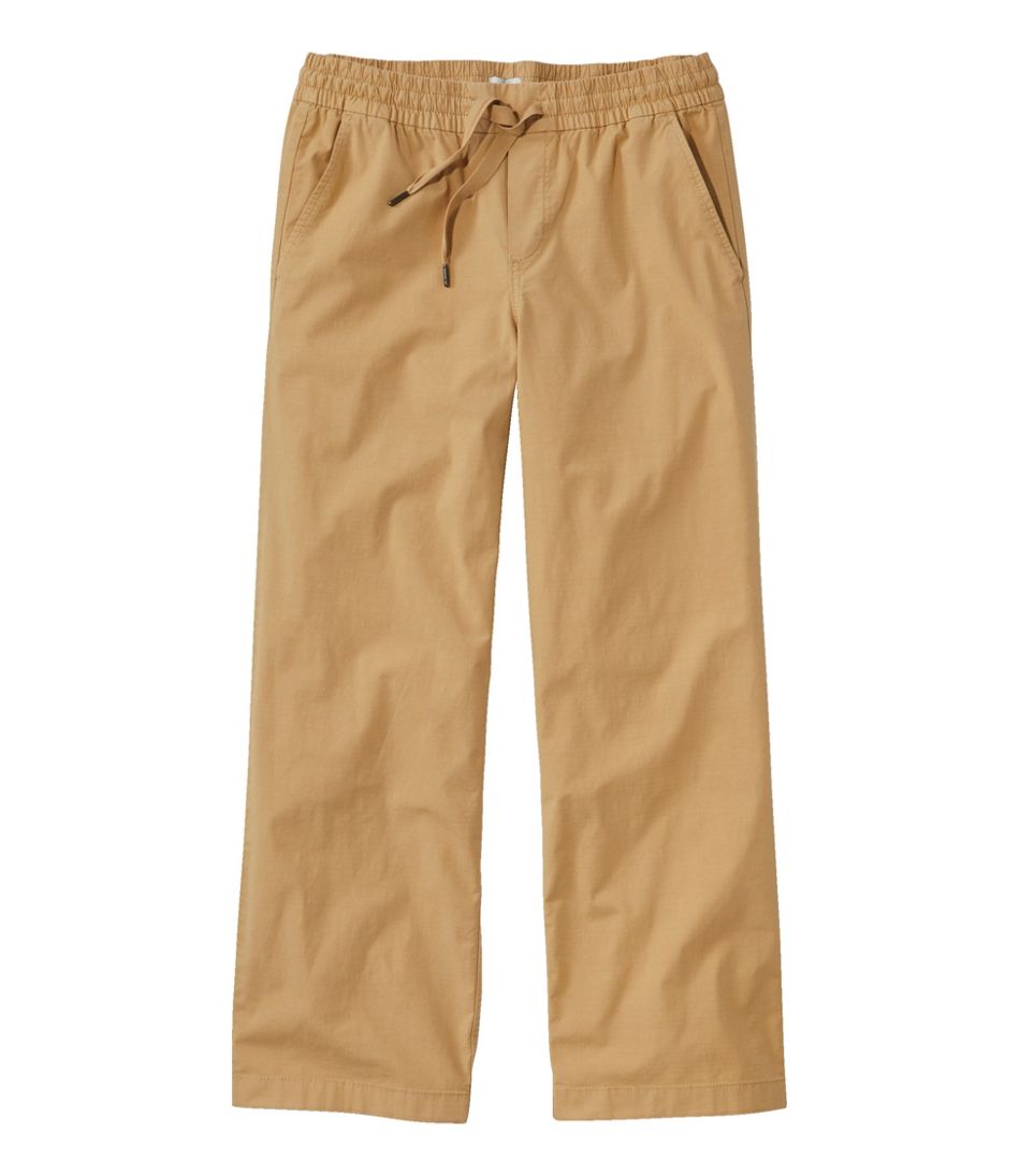 Women's Stretch Ripstop Pull-On Pants, Wide-Leg Ankle | L.L.Bean