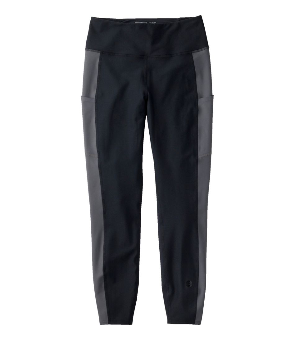 Women's Everyday Performance 7/8 Leggings, High-Rise Pocket Colorblock | L.L.Bean