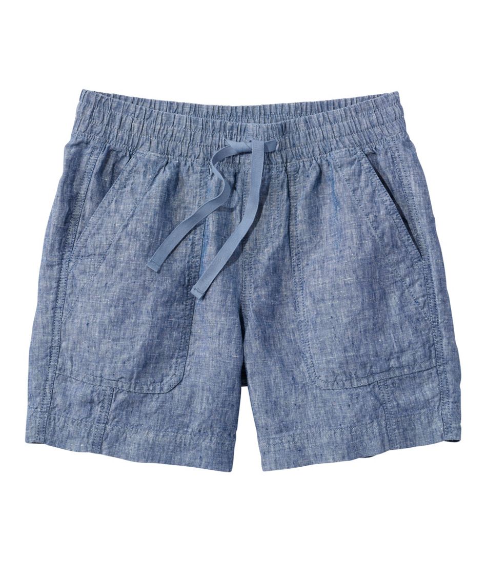 Women's Premium Washable Linen Shorts, Mid-Rise 6" | L.L.Bean