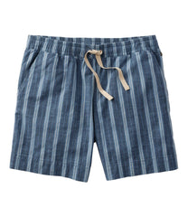 Women's Lakewashed Dock Shorts, Mid-Rise Stripe | L.L.Bean