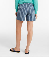 Women's Lakewashed Dock Shorts, Mid-Rise Stripe | L.L.Bean