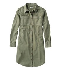 Women's L.L. Bean Heritage Washed Denim Shirt Dress, Garment-Dye | L.L.Bean