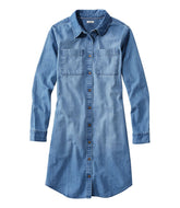 Women's L.L. Bean Heritage Washed Denim Shirt Dress | L.L.Bean