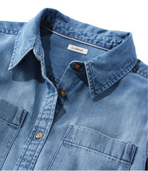 Women's L.L. Bean Heritage Washed Denim Shirt Dress | L.L.Bean