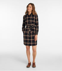 Women's Signature Camp Flannel Shirt Dress, Button-Front | L.L.Bean
