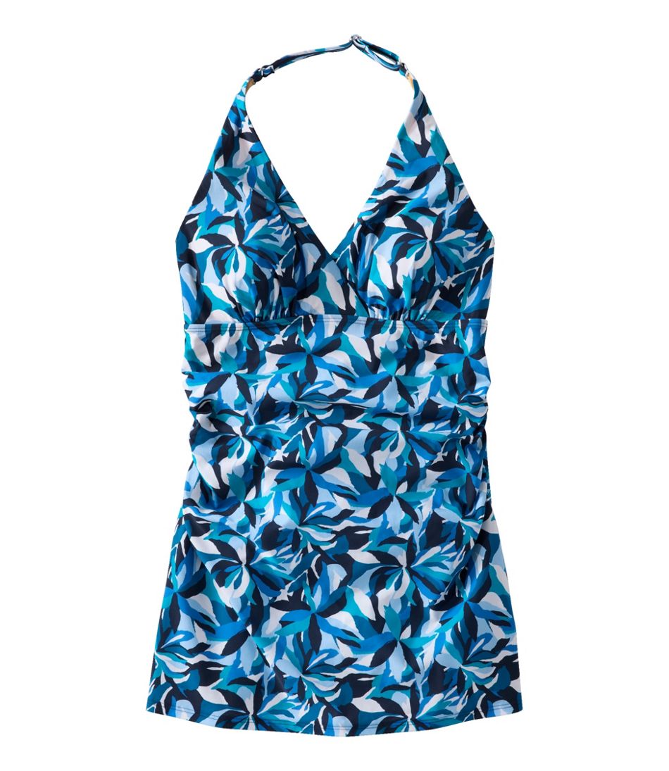 Women's Shaping Swimwear, Clasp Halter Dress Print | L.L.Bean