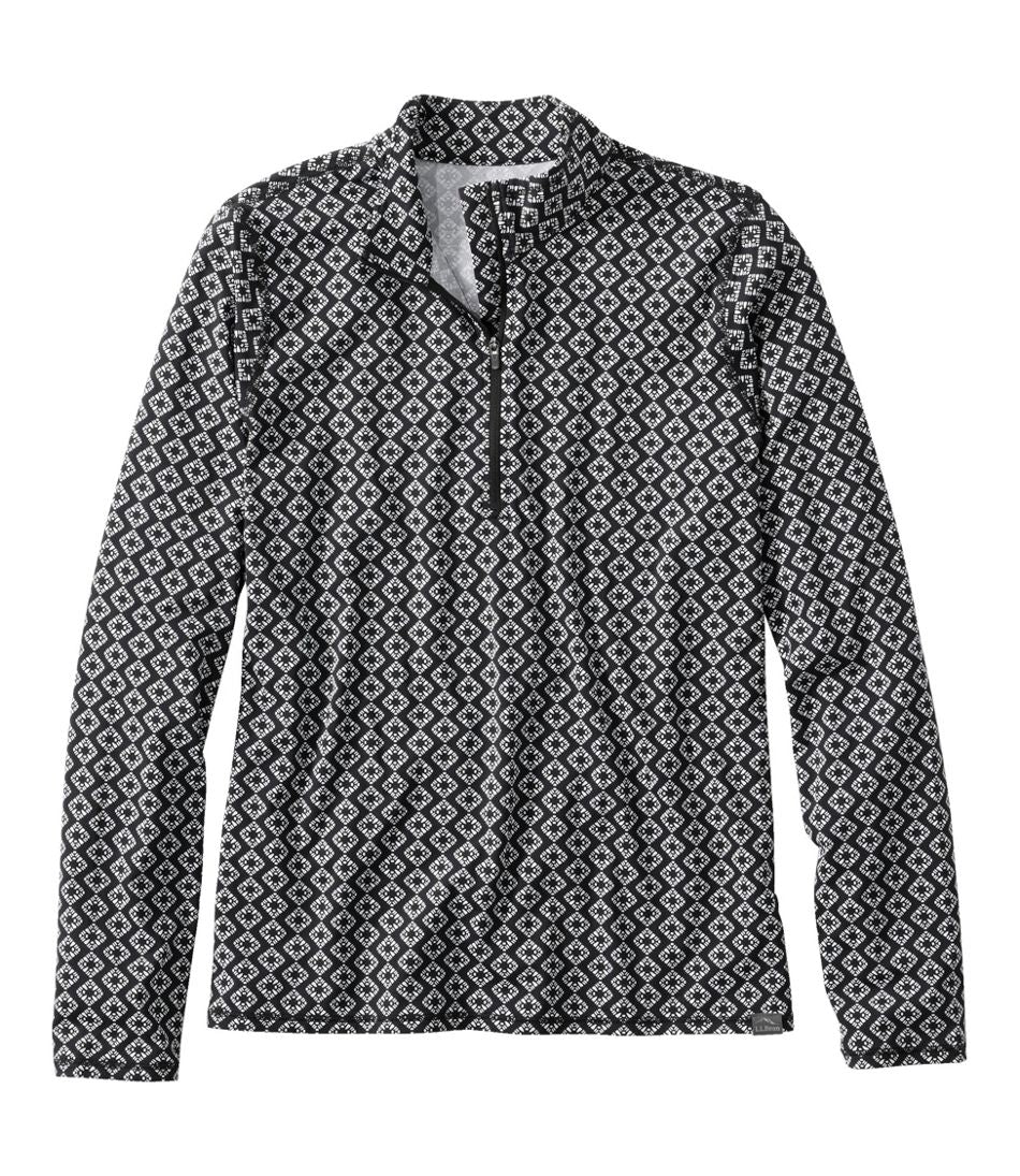 Women's SunSmart® UPF 50+ Sun Shirt, Quarter-Zip Print | L.L.Bean