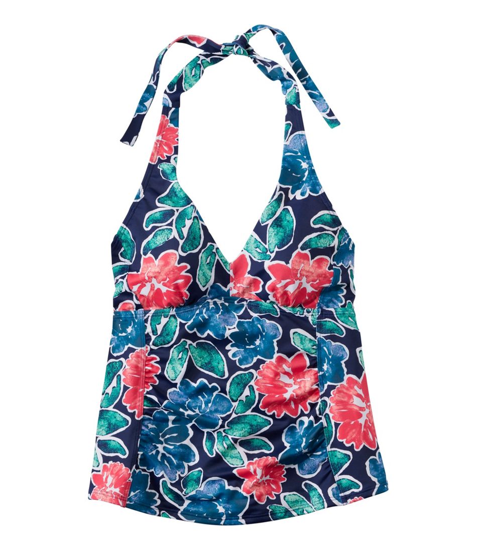 Women's BeanSport Swimwear, Halter Tankini Top Print | L.L.Bean