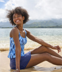 Women's New Currents Swimwear, Squareneck Tankini Top Print | L.L.Bean