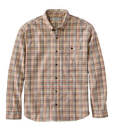 Men's Brushed Jaspé Twill Shirt, Plaid, Traditional Untucked Fit | L.L.Bean