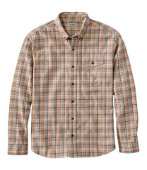 Men's Brushed Jaspé Twill Shirt, Plaid, Traditional Untucked Fit | L.L.Bean