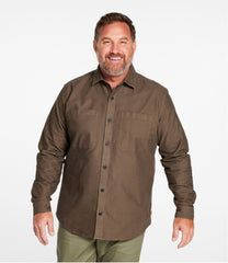 Men's Bean's Moleskin Shirt, Slightly Fitted Untucked Fit | L.L.Bean