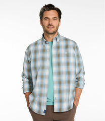 Men's Comfort Stretch® Chambray Shirt, Traditional Untucked Fit, Long-Sleeve, Print | L.L.Bean